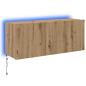 Preview: TV-Wandschrank Artisan-Eiche 100 x 35 x 41 cm Holzwerkstoff