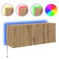 Preview: TV-Wandschrank Artisan-Eiche 100 x 35 x 41 cm Holzwerkstoff