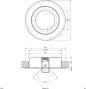 Preview: EVN Deckeneinbau, rund, IP20, max. 50W, alu poliert (605014)