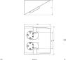 Preview: EVN EDS-Keil, Möbelanbau, Doppelsteckdose 2x Schutzkontaktsteckdose, grau (092250)