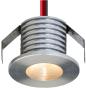 Preview: ARDEBO.de EVN LED Deckeneinbau, rund, EDS, IP20, 350mA, 1W, 3000K, 60lm, Edelstahl (P100102)