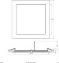 Preview: EVN LPQ-Serie LED Einbaupanel, quadratisch, IP20, 21W, 4000K, 1880lm, 350mA, silber (LPQ223501)