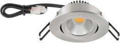 Preview: ARDEBO.de EVN PC20-Serie LED Deckeneinbau, rund, schwenkbar, IP20, 350mA, 6W, 3000K, 620lm, EDS-Optik (PC20061302)