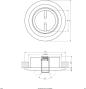 Preview: EVN Deckeneinbau, rund, schwenkbar, IP20, max. 50W, chrom (752011)