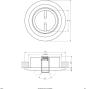 Preview: EVN Deckeneinbau, rund, schwenkbar, IP20, max. 50W, Edelstahl (752010)