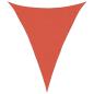 Preview: Sonnensegel 160 g/m² Dreieckig Terrakottarot 3x4x4 m HDPE