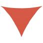 Preview: Sonnensegel 160 g/m² Dreieckig Terrakottarot 4x4x5,8 m HDPE