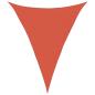 Preview: Sonnensegel 160 g/m² Dreieckig Terrakottarot 4x5x5 m HDPE