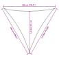 Preview: Sonnensegel 160 g/m² Dreieckig Terrakottarot 5x5x5 m HDPE