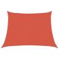 Preview: Sonnensegel 160 g/m² Trapezform Terrakottarot 4/5x3 m HDPE