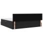 Preview: LED-Speicherbett mit Matratze Schwarz 200 x 200 cm Samt