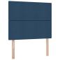 Preview: ARDEBO.de - Bett mit LED-Lichtleisten mit Kopfteil Blau 120 x 200 cm Stoff