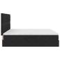 Preview: LED-Speicherbett mit Matratze Schwarz 200 x 200 cm Samt