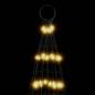 Preview: LED-Weihnachtsbaum auf Fahnenmast, 1534 LEDs, Warmweiß, 500 cm