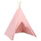 Preview: Kinder Tipi-Zelt mit Tasche Pfirsichhaut Rosa 120x120x150 cm