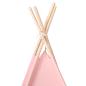 Preview: Kinder Tipi-Zelt mit Tasche Pfirsichhaut Rosa 120x120x150 cm