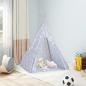 Preview: ARDEBO.de - Kinder Tipi-Zelt mit Tasche Polyester Grau 115x115x160 cm