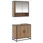 Preview: Badezimmermöbel-Set mit Regal 2 pcs Artisan-Eiche Holzwerkstoff
