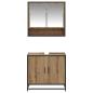 Preview: Badezimmermöbel-Set mit Regal 2 pcs Artisan-Eiche Holzwerkstoff