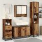 Preview: Badezimmermöbel-Set mit Regal 3 pcs Altholz Holzwerkstoff