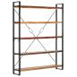 Preview: Bücherregal 5 Fächer 140x30x180 cm Altholz Massiv