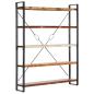 Preview: Bücherregal 5 Fächer 140x30x180 cm Altholz Massiv