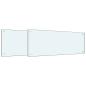 Preview: Küchenrückwand 2 pcs Weiß 100 x 40 cm Gehärtetes Glas