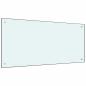 Preview: Küchenrückwand 2 pcs Weiß 100 x 50 cm Gehärtetes Glas