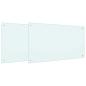 Preview: Küchenrückwand 2 pcs Weiß 100 x 60 cm Gehärtetes Glas