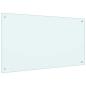 Preview: Küchenrückwand 2 pcs Weiß 100 x 60 cm Gehärtetes Glas
