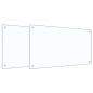 Preview: Küchenrückwand 2 pcs Transparent 90 x 50 cm Gehärtetes Glas