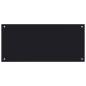 Preview: Küchenrückwand 2 pcs Schwarz 90 x 40 cm Gehärtetes Glas
