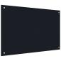Preview: Küchenrückwände 2 pcs Schwarz 90 x 50 cm Gehärtetes Glas