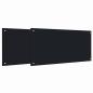 Preview: Küchenrückwand 2 stk. Schwarz 100 x 50 cm Gehärtetes Glas