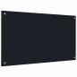 Preview: Küchenrückwand 2 pcs Schwarz 100 x 60 cm Gehärtetes Glas
