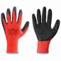 Preview: Arbeitshandschuhe 12 pcs Rot und Schwarz 9 / l Latexbeschichtung