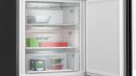 Preview: Siemens KG49NSBBF iQ700 Stand Kühl-Gefrierkombination, 70 cm breit, 440 L, noFrost , dimLight, superKühlen, SuperGefrieren, schwarz