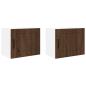 Preview: Küchenwandschrank 2 pcs Braun Eichen-Optik 50 x 31 x 40 cm