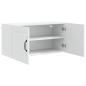 Preview: Küchenwandschrank mit Regal Weiß 80 x 31 x 40 cm Holzwerkstoff