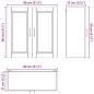 Preview: Küchenwandschrank Beton Grau 80 x 31 x 80 cm Holzwerkstoff