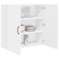 Preview: Wandschrank PORTO Hochglanz Weiß 80 x 31 x 80 cm Holzwerkstoff