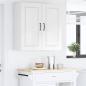 Preview: Wandschrank PORTO Hochglanz Weiß 80 x 31 x 80 cm Holzwerkstoff