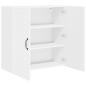 Preview: Wandschrank PORTO Hochglanz Weiß 80 x 31 x 80 cm Holzwerkstoff