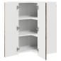 Preview: Wand-Eckschrank PORTO Altholz 57 x 57 x 80 cm Holzwerkstoff