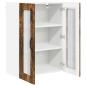 Preview: Küchenwandschrank mit Regal Geräucherte Eiche 60 x 31 x 80 cm