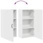 Preview: Küchenwandschrank mit Regal Weiß 50 x 31 x 100 cm Holzwerkstoff