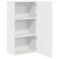 Preview: Wandschrank PORTO Hochglanz Weiß 50 x 31 x 100 cm Holzwerkstoff