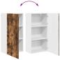 Preview: Küchenwandschrank mit Regal Geräucherte Eiche 50 x 31 x 100 cm