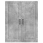 Preview: ARDEBO.de - Küchenwandschrank Beton Grau 80 x 31 x 100 cm Holzwerkstoff