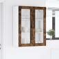 Preview: Küchenwandschrank mit Regal Geräucherte Eiche 80 x 31 x 100 cm